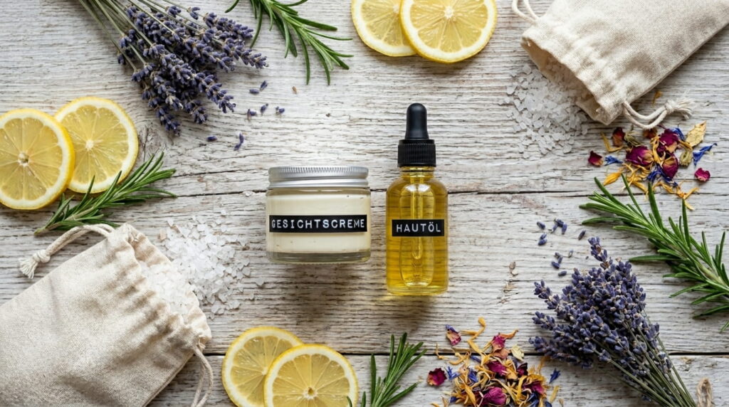 naturkosmetik,, selbstgemachte kosmetik,, ätherische öle, natürliche hautpflege selber machen