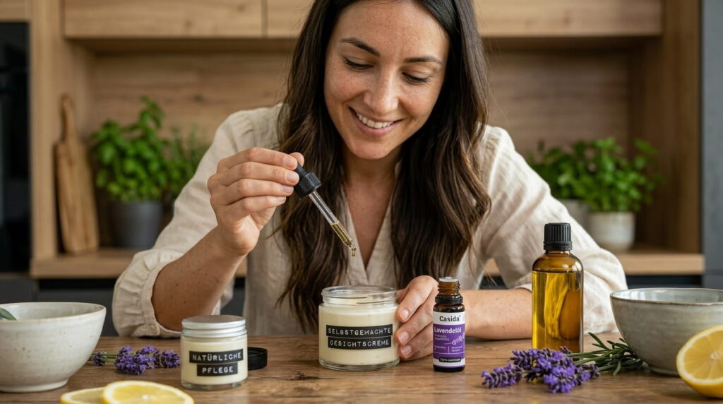 naturkosmetik,, selbstgemachte kosmetik,, ätherische öle, natürliche hautpflege selber machen