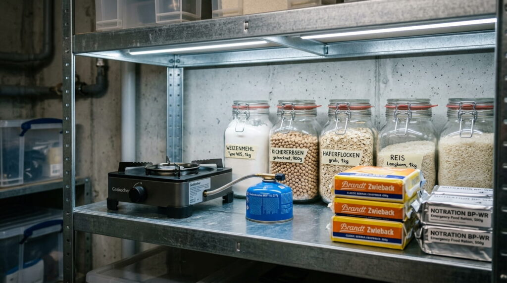 Einen Notvorrat anlegen und die Speisekammer mit einem genialen System für immer ordentlich halten Notvorrat anlegen