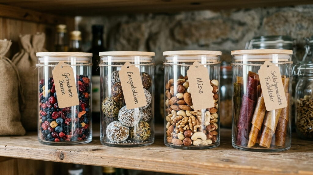 So lässt sich ein gesunder Vorrat anlegen der Kindern schmeckt vorrat anlegen, haltbare lebensmittel, vorratshaltung,haltbare snacks, gesunde haltbare snacks, gesundes essen, gesunde snacks