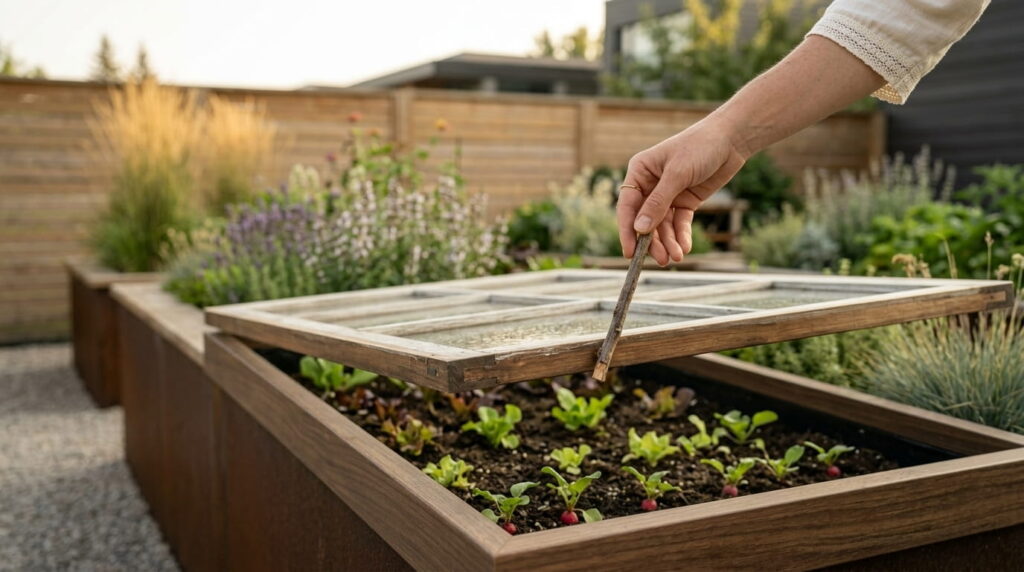 tomaten abhärten, spätfrost, gewächshaus frostfrei halten, jungpflanzen schützen, pflanzen vor frost schützen, eisheiligen, frostschutz pflanzen, hochbeet frostschutz, selbstversorger, gemüsegarten, gemüsen anbauen, gemüseanbau, frühbeet abdeckung, frühbeet abdeckung selber bauen