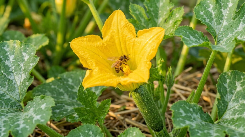Zucchini-Anbau Zucchini pflanzen Zucchini anbauen Zucchini Ernte Gemüse anbauen