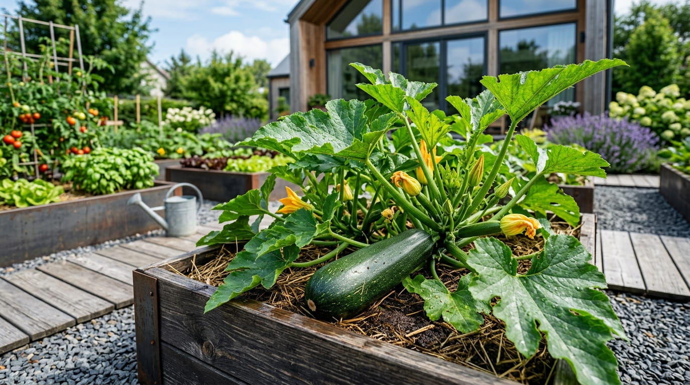 Zucchini-Anbau Zucchini pflanzen Zucchini anbauen Zucchini Ernte Gemüse anbauen