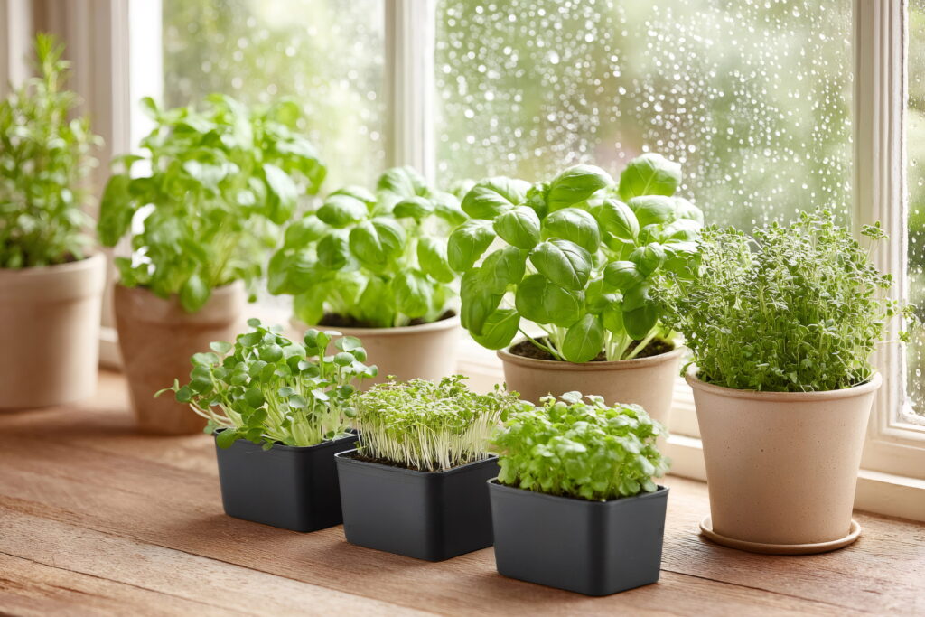 Kräutergarten drinnen